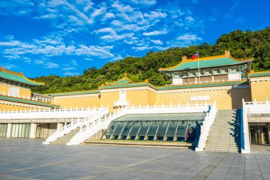 Taipei Ulusal Sarayı Müzesi Tayvan seyahat için dönüm noktası dış bina güzel mimari