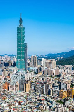 Tayvan Taipei şehir manzarası bina güzel mimari