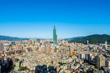 Tayvan Taipei şehir manzarası bina güzel mimari