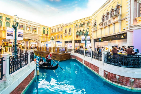 Kína Macau Szeptember 2018 Velencei Hotel Gyönyörű Luxus Üdülőhely Casio — Stock Fotó
