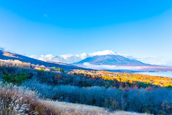 Prachtige Landschap Van Fuji Berg Yamanakako Yamanaka Lake Herfst Seizoen — Stockfoto