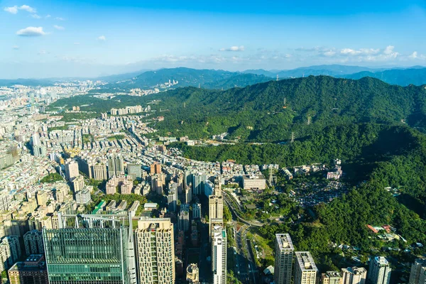 Hermosa Arquitectura Edificio Taipei Horizonte Ciudad Taiwán — Foto de Stock