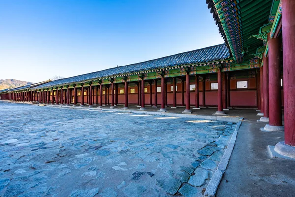 Vacker Arkitektur Byggnad Gyeongbokgung Palace Seoul Sydkorea — Stockfoto