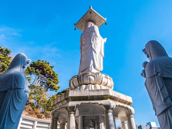 Bella Statua Buddhista Nel Tempio Bongeunsa Seoul City Corea Del — Foto Stock