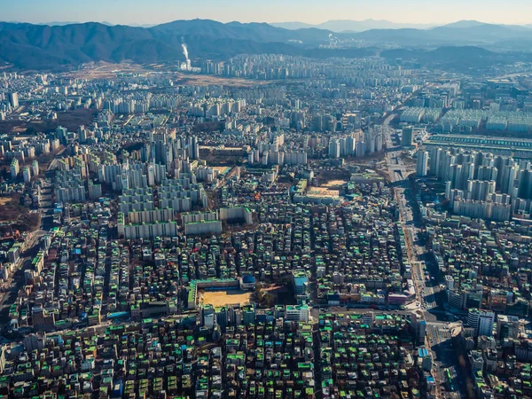 Bella Vista Aerea Dell Edificio Architettura Nella Città Seoul — Foto Stock