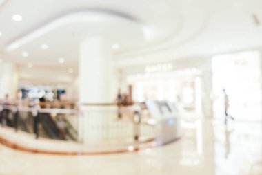 Arkaplan için mağaza içi soyut bulanıklık ve odaklanmış alışveriş merkezi
