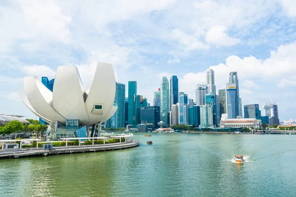 Singapur Jan 2019 Krásná Architektura Budova Mrakodrap Marina Bay Singapuru — Stock fotografie