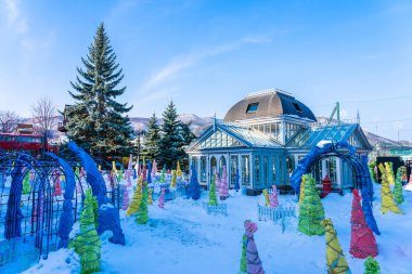 Sapporo Hokkaido, Japonya - 3 Şubat 2019 Shiroi koibito Çikolata Fabrikası landmark Sapporo şehir Hokkaido Japonya