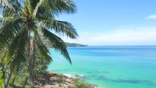 Imágenes Tranquilas Hermoso Mar Ondulado — Vídeo de stock