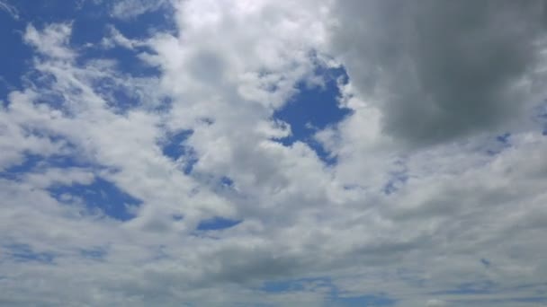 Bilder Vacker Himmel Med Rörliga Moln Tidsfördröjning — Stockvideo