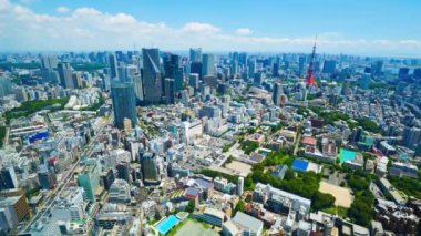 güzel modern Asya şehrinin zaman atlamalı görüntüleri