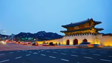 Modern megalopolis Asya şehrinin manzaralı görüntüleri