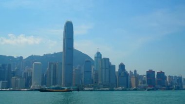 Modern megalopolis Asya şehrinin manzaralı görüntüleri