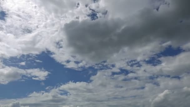 Imágenes Del Hermoso Cielo Con Nubes Movimiento Lapso Tiempo — Vídeos de Stock