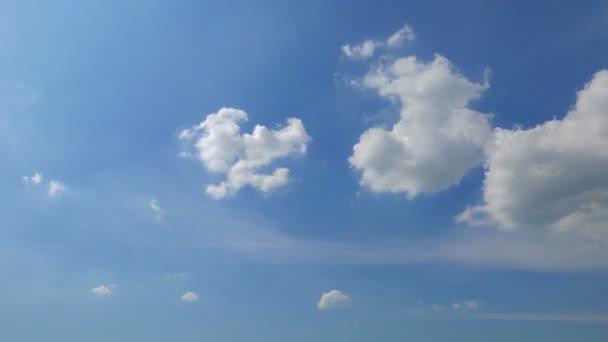 Imágenes Del Hermoso Cielo Con Nubes Movimiento Lapso Tiempo — Vídeos de Stock