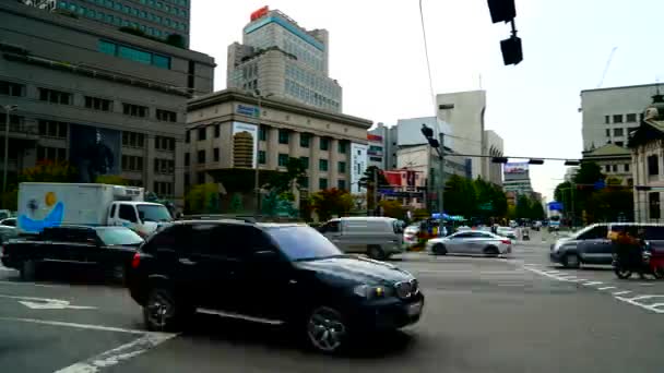 Escénicas Imágenes Lapso Tiempo Del Tráfico Por Carretera Ciudad Asiática — Vídeo de stock