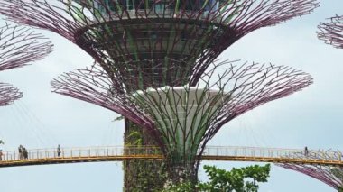 Modern megalopolis Asya şehrinin manzaralı görüntüleri