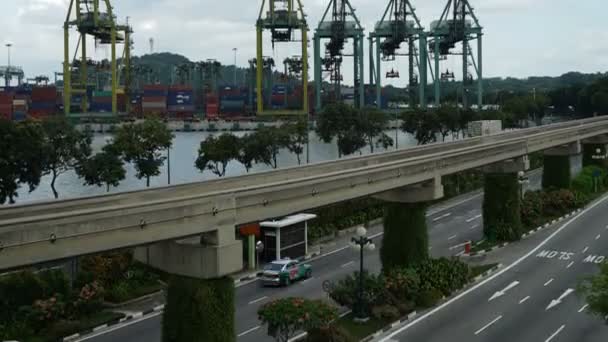 Imagens Lapso Tempo Porto Transporte Carga China — Vídeo de Stock