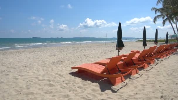 Imágenes Tranquilas Hermoso Mar Ondulado — Vídeo de stock