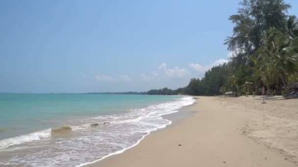 Imágenes Tranquilas Hermoso Mar Ondulado — Vídeo de stock