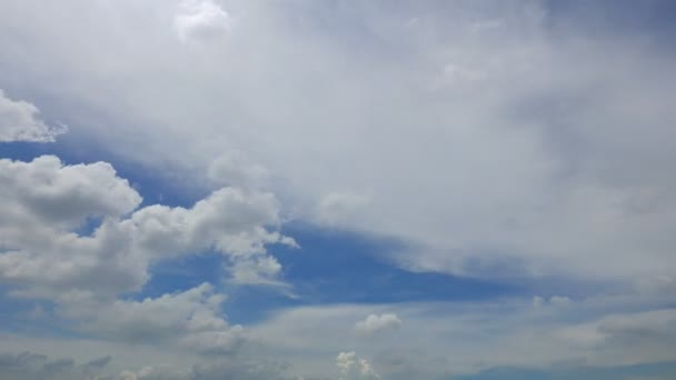 Imágenes Del Hermoso Cielo Con Nubes Movimiento Lapso Tiempo — Vídeos de Stock