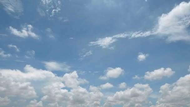 Imágenes Del Hermoso Cielo Con Nubes Movimiento Lapso Tiempo — Vídeos de Stock