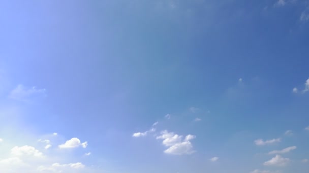 Imágenes Del Hermoso Cielo Con Nubes Movimiento Lapso Tiempo — Vídeos de Stock