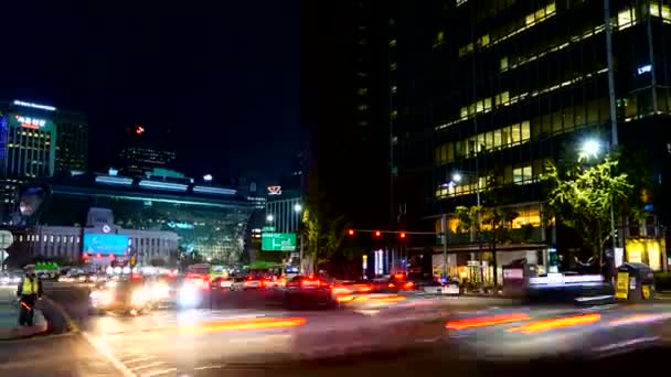 Scenic Time Lapse Footage Road Traffic Asian City — Stock Video