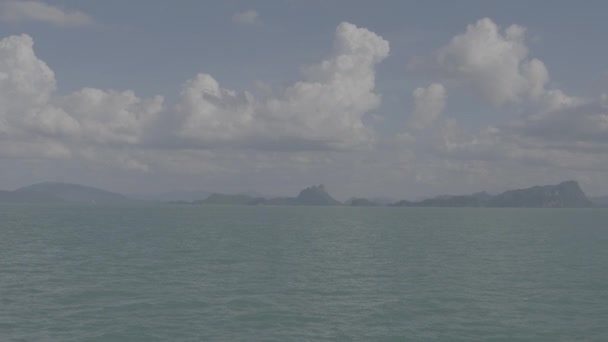 Imágenes Tranquilas Hermoso Mar Ondulado — Vídeo de stock