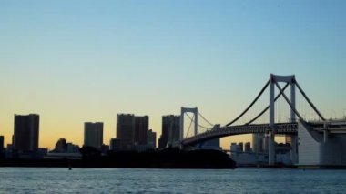 Modern megalopolis Asya şehrinin manzaralı görüntüleri