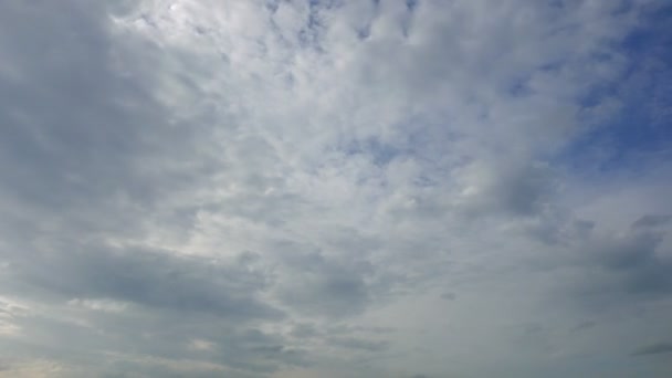 Кадри Красивого Неба Рухомими Хмарами Проміжок Часу — стокове відео