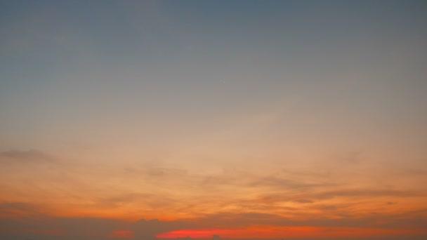 Imágenes Del Cielo Atardecer Con Nubes Movimiento Por Noche — Vídeo de stock