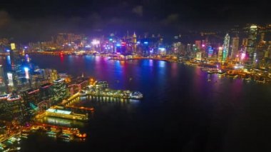 Modern megalopolis Asya şehrinin manzaralı görüntüleri