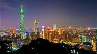 Modern megalopolis Asya şehrinin manzaralı görüntüleri