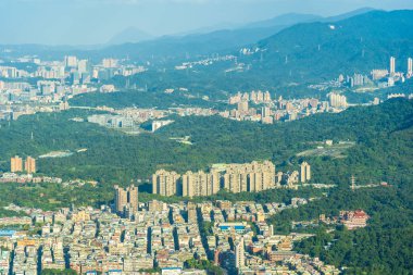 Tayvan Taipei şehir manzarası bina güzel mimari