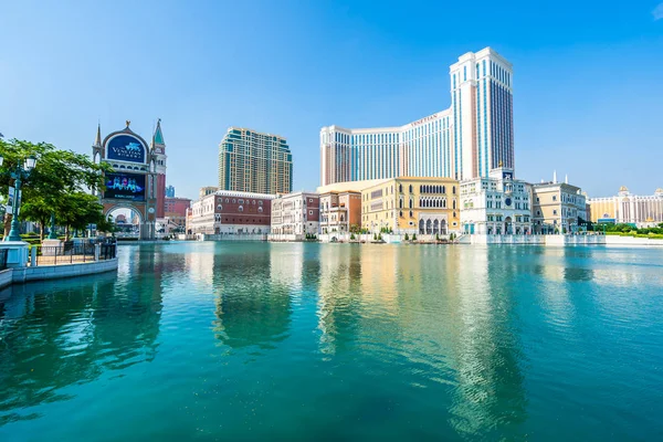 Hermoso Edificio Arquitectura Veneciano Otro Complejo Hotelero Casino Ciudad Macao — Foto de Stock