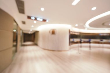 Soyut bulanıklık ve ufuk lüks alışveriş merkezi iç mağaza arka planı için