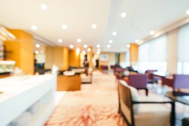 Soyut bulanıklık ve arka plan için otel lobisi.