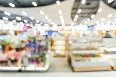 Soyut bulanıklık ve arka plan için Havaalanı terminal iç defocused