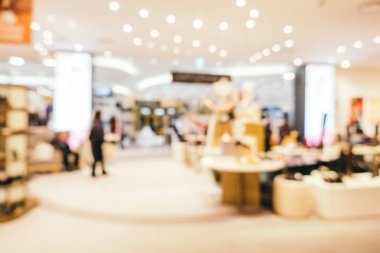 Soyut bulanıklık alışveriş merkezi mağazası iç arka planı için