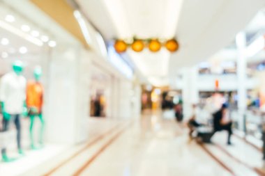 Arkaplan için mağaza içi soyut bulanıklık ve odaklanmış alışveriş merkezi