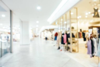 Soyut bulanıklık ve ufuk lüks alışveriş merkezi mağazası iç arka planı için