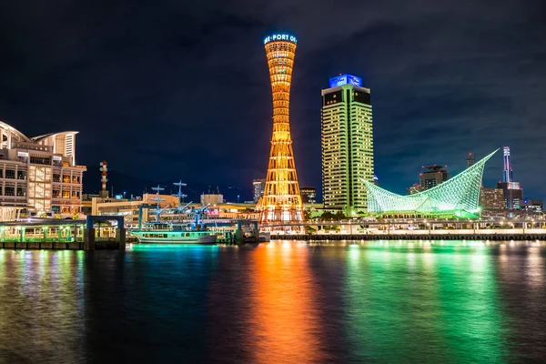 Bela Paisagem Urbana Com Arquitetura Torre Kobe Skyline Cidade Japão — Fotografia de Stock