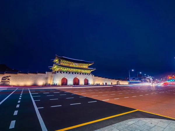 Прекрасної Архітектури Будівлі Gyeongbokgung Палац Орієнтир Сеулі Міста Південній Кореї — стокове фото