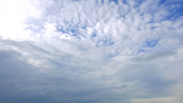 Aufnahmen Des Schönen Himmels Mit Bewegten Wolken Zeitraffer — Stockvideo