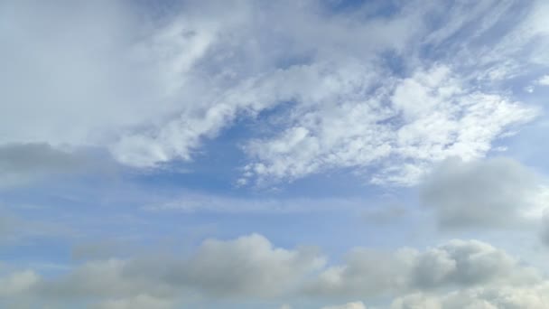 Beelden Van Prachtige Hemel Met Bewegende Wolken Timelapse — Stockvideo