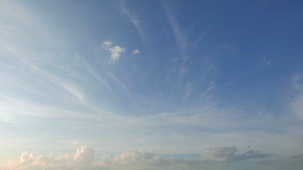 Imágenes Del Hermoso Cielo Con Nubes Movimiento Lapso Tiempo — Vídeo de stock