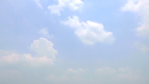 Кадри Красивого Неба Рухомими Хмарами Проміжок Часу — стокове відео