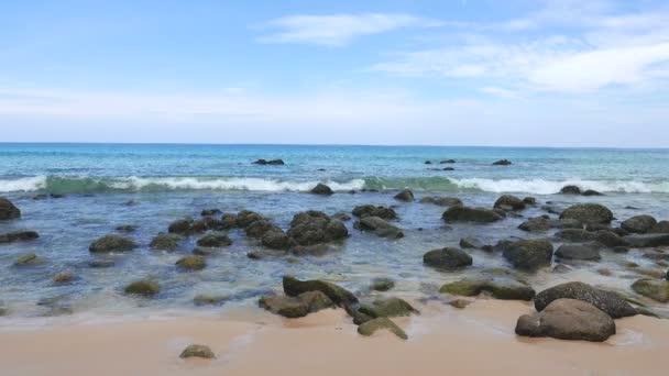 Imágenes Tranquilas Hermoso Mar Ondulado — Vídeos de Stock