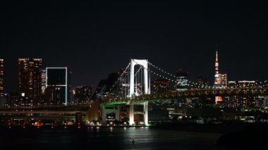 Modern megalopolis Asya şehrinin manzaralı görüntüleri